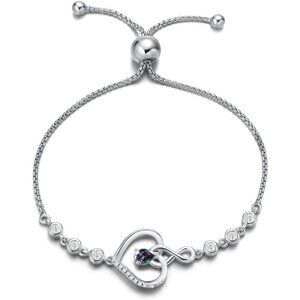 🔥  Agvana Birthstone Bracelets Women Silver Sterling Genuine Christmas Jewelry